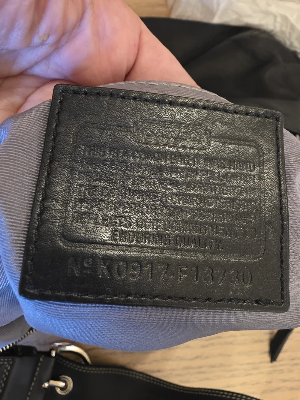 Coach Black Leather Hobo Shoulder Bag